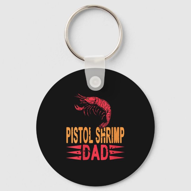 Womens Stol Shrimp Dad Crustacean Humor For Marine Keychain (Front)