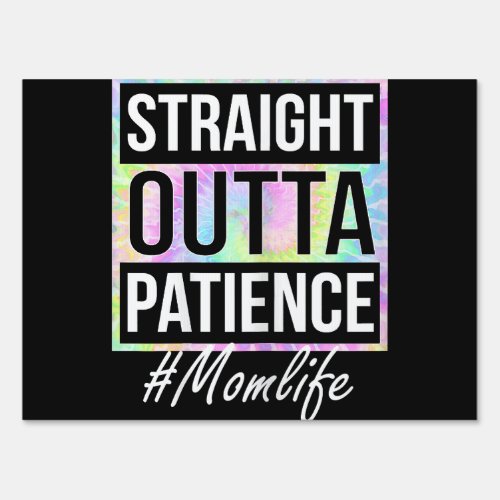 Womens Straight Outta Patience Mom Life Mothers D Sign