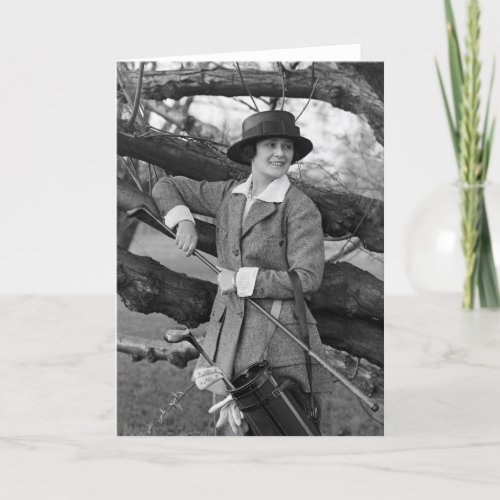 Womens Style in Golf Attire early 1900s Card