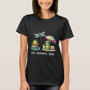 Womens Subtle Political Humor Frog Dragonfly Turtl T-Shirt