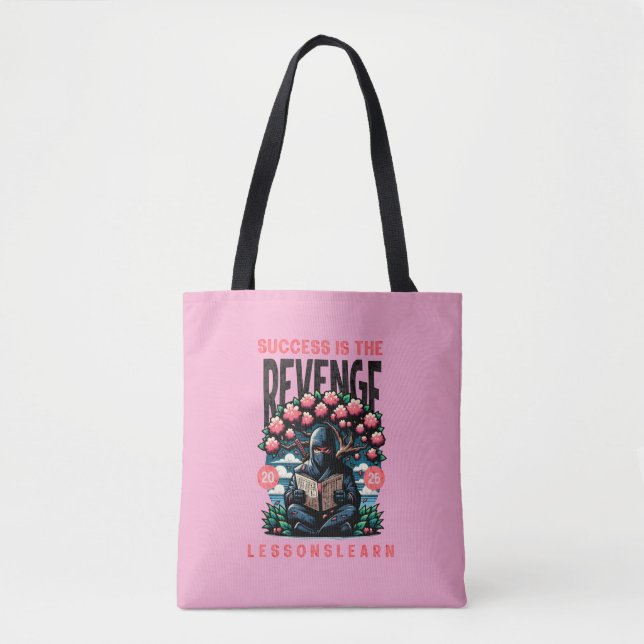WOMEN'S SUCCESS REVENGE LESSONS LEARN TOTE BAG  (Front)