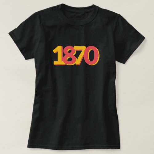 Womens Suffrage 1870 Feminism T_Shirt