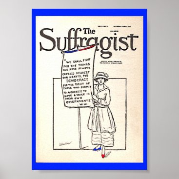 Women's Suffrage altered copy Suffragist News Poster