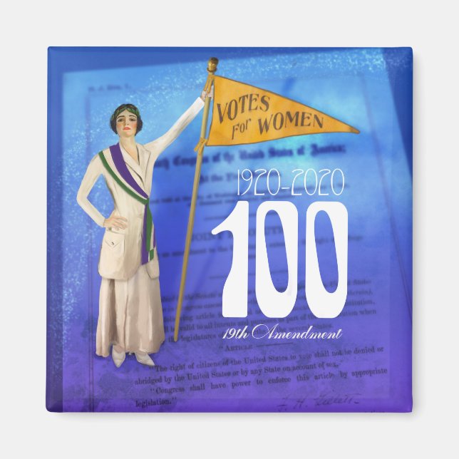 Women's Suffrage Centennial Magnet (Front)