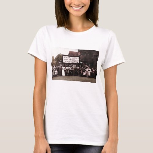 Womens Suffrage Group with Banner T_Shirt