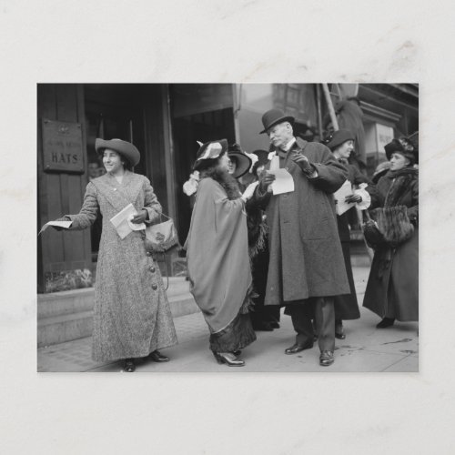 Womens Suffrage Handouts 1913 Postcard