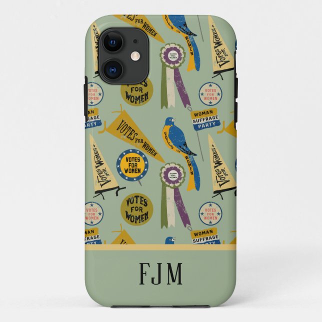 Womens Suffrage Movement Memorabilia Collage Print Case-Mate iPhone Case (Back)