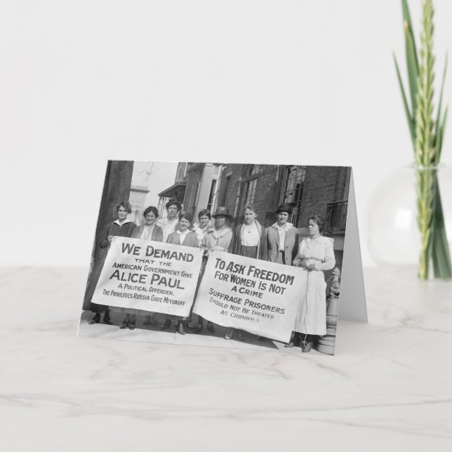 Women's Suffrage Pickets, 1917 Card (Front)