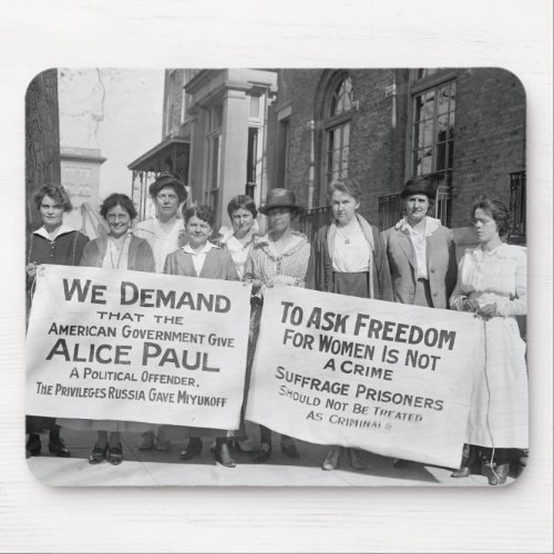 Womens Suffrage Pickets 1917 Mouse Pad
