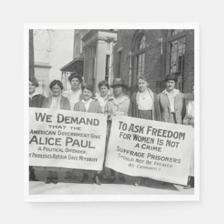 Women's Suffrage Pickets, 1917 Napkins