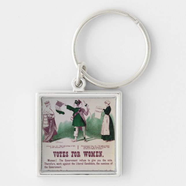 Women's Suffrage Poster Keychain (Front)