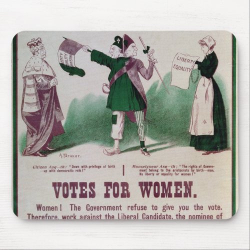 Womens Suffrage Poster Mouse Pad