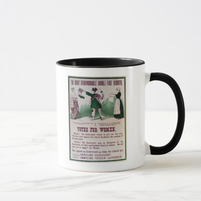 Women's Suffrage Poster Mug (Right)