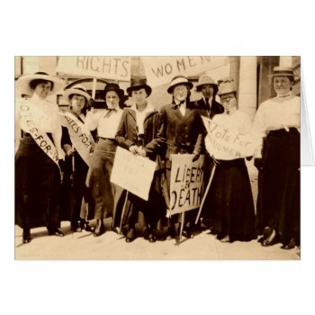 Women's  Suffrage Vintage Photo Greeting Card by ForEverProud at Zazzle