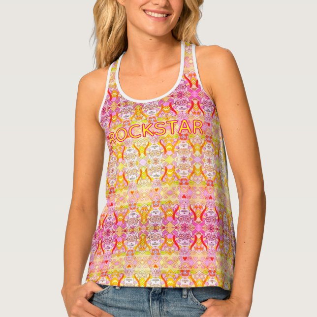 Women's Sugar Skull Tank Top (Front)