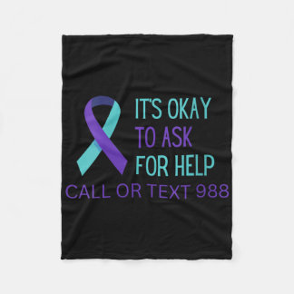 Womens Suicide Prevention 988 Hotline Shirt 988 Su Fleece Blanket
