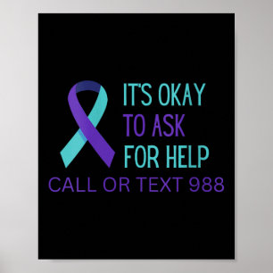 Womens Suicide Prevention 988 Hotline Shirt 988 Su Poster