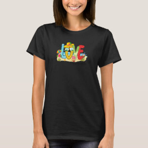 Womens Summer Love Gammielife Gammie Love Beach Va T-Shirt