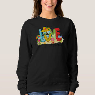 Womens Summer Love Grannalife Granna Love Beach Va Sweatshirt