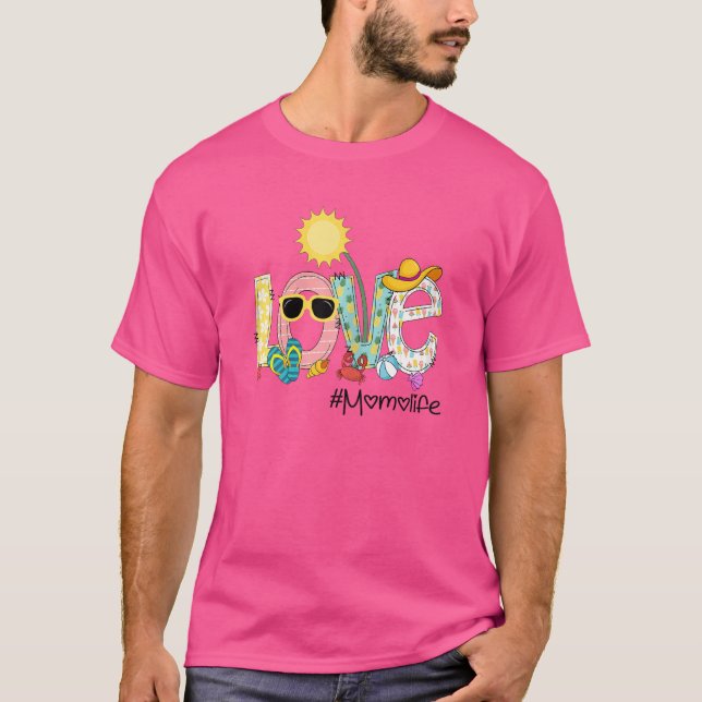 Womens Summer Love Momolife    Momo Love Vacation T-Shirt (Front)