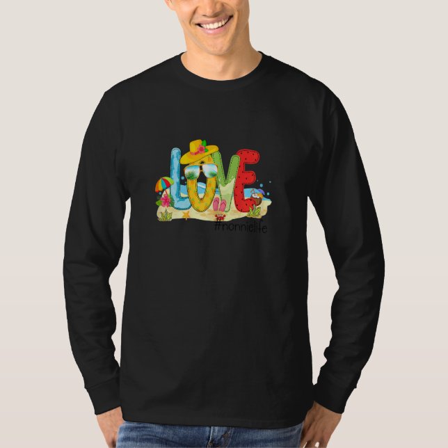 Womens Summer Love Nonnielife Nonnie Love Beach Va T-Shirt (Front)