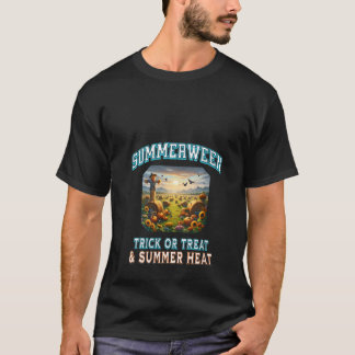 Womens Summerween Halloween Summer Trick or Treat T-Shirt