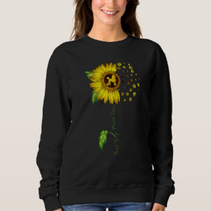 Womens Sunflower Best Dog Mom Ever  Poodle Dog Sweatshirt