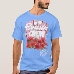 Womens Sunflower Cousin Crew 2022 Making Memories  T-Shirt