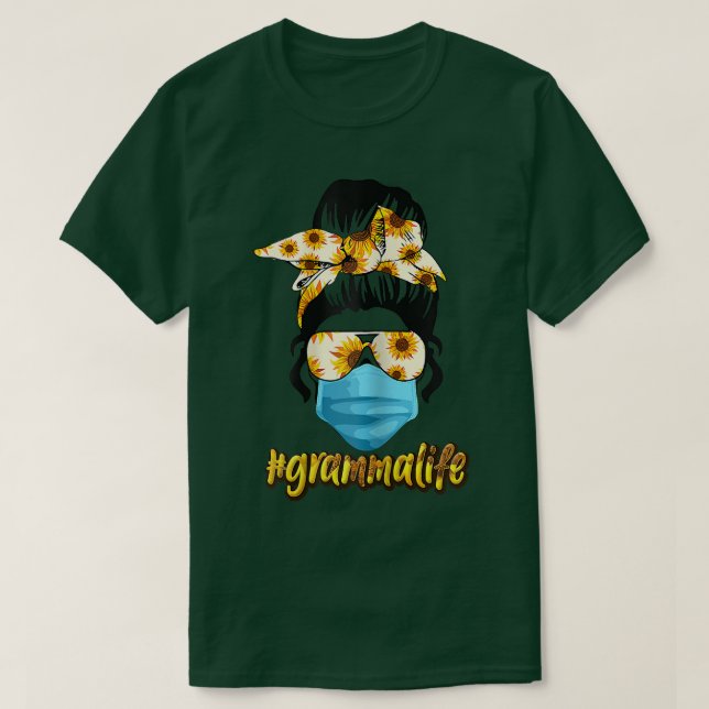 Womens Sunflower Gramma Life Mothers day Grammalif T-Shirt (Design Front)