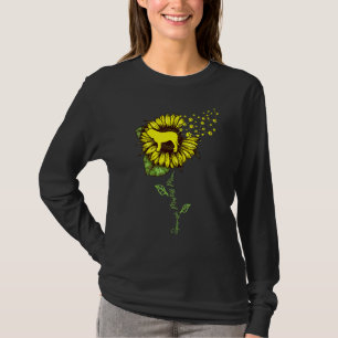 Womens Sunflower Spanish Mastiff Mom Mom Dog T-Shirt