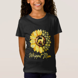 Womens Sunflower Whippet Mom Dog Lover Gift T-Shirt