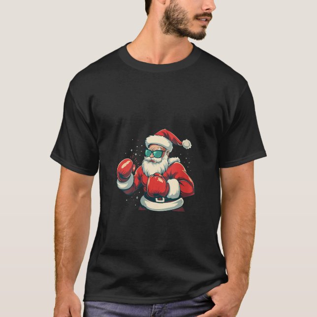 Womens Sunglasses Boxer Santa Claus Costume for bo T-Shirt (Front)