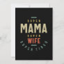 Womens Super Mama Super Wife - Mother Gift Thank You Card