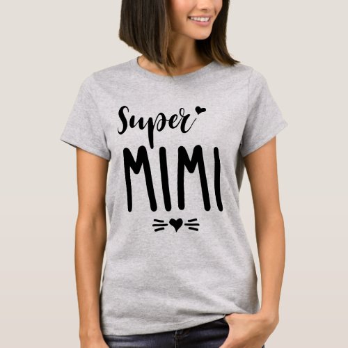 Womens Super Mimi Mothers Day Gift T_Shirt