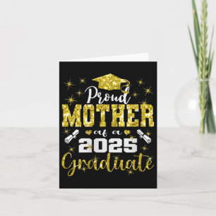 Womens Super Proud Mother Of 2025 Graduate Senior  Card