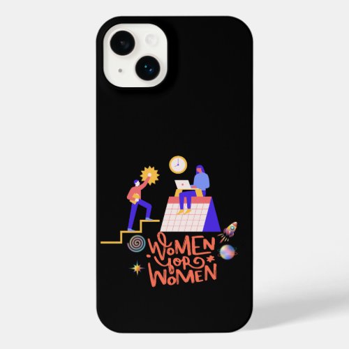 Womens support for women at work iPhone 14 plus case