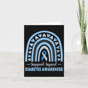 Womens Support Squad Diabetes Awareness V-neck _1 Card