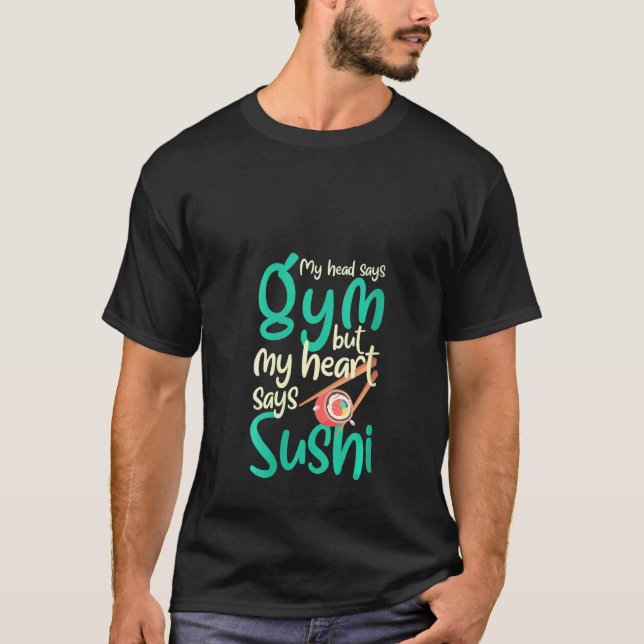 Womens Sushi Design for Japanese Cuisine Rice Love T-Shirt (Front)