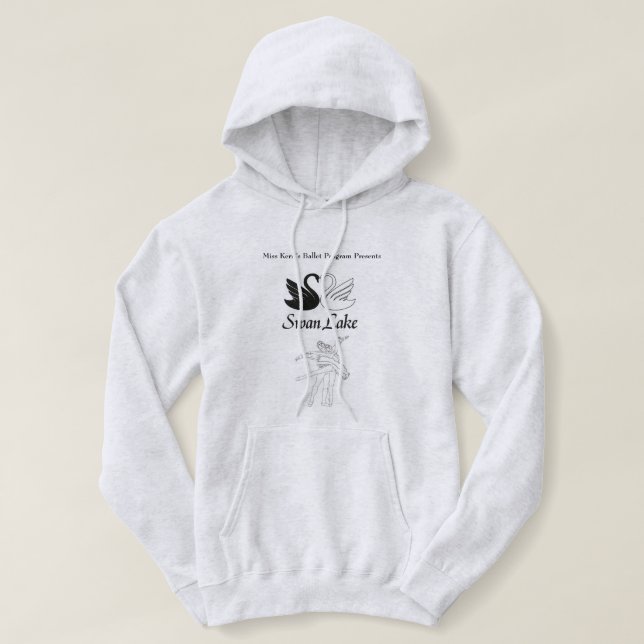 Womens Swan Lake Hoodie (Design Front)