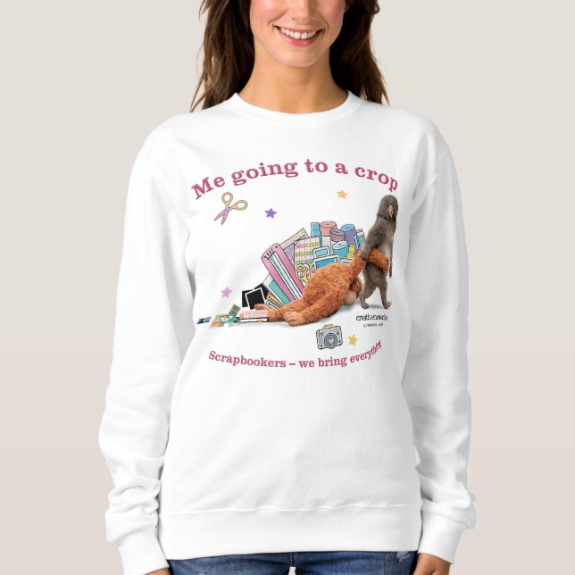 Women's Sweatshirt Punch the Monkey (Front)