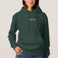 Women's Sweatshirts Deep Forest Green Double Sided