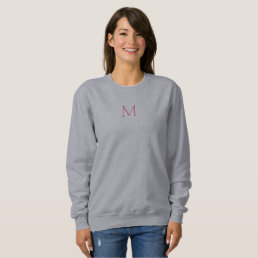 Womens Sweatshirts Double Sides Monogram Clothing