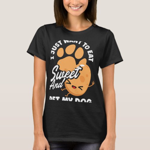 Womens Sweet Potato Vegetable Lover Dog Owner T_Shirt