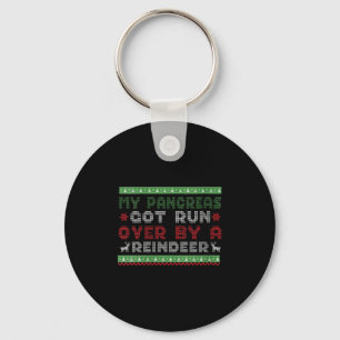 Womens T1d Diabetic Type 1 Diabetes Awareness Chri Keychain