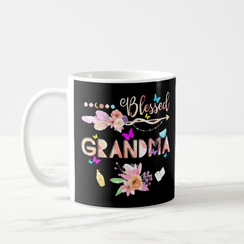 Womens T For Grandma Plus Size Tee Large Floral Gr Coffee Mug