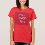 Women's T-Shirt<br><div class="desc">Customize your own womens t-shirt on Zazzle.com! Use the Customize design tool to upload & insert your own artwork, design, or photo to make a unique womens t-shirt. Experiment and add text using various fonts & view a preview of your design! Zazzle