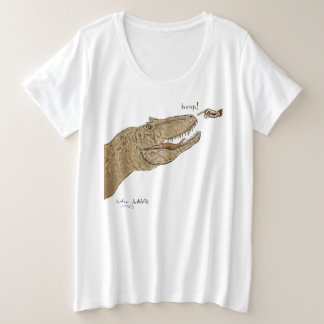Womens T-shirt Allosaurus Boop Dinosaur Plus SIze
