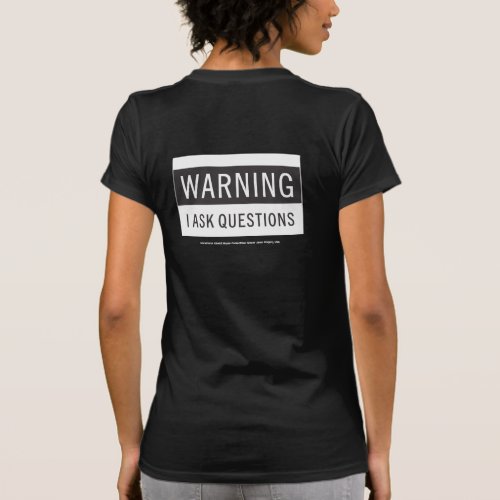 Womens T_Shirt Atheist Slogan by Jason Gregory T_Shirt