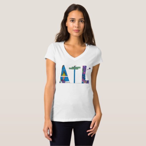 Womens T_Shirt  ATLANTA GA ATL
