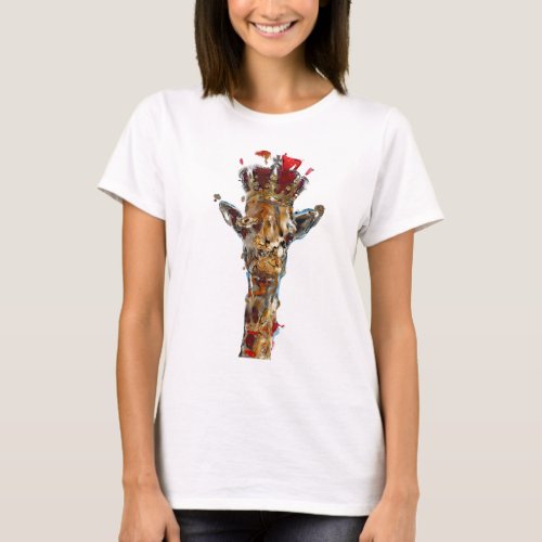 Womens T_shirt Giraffe_ Animal Kingdom